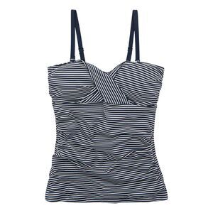 Regatta Womens/Ladies Aceana III Seeksucker Tankini Top / Navy/White